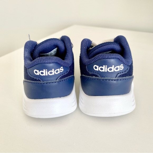 adidas classic navy & white toddler sneaker Size 5 - Picture 6 of 8